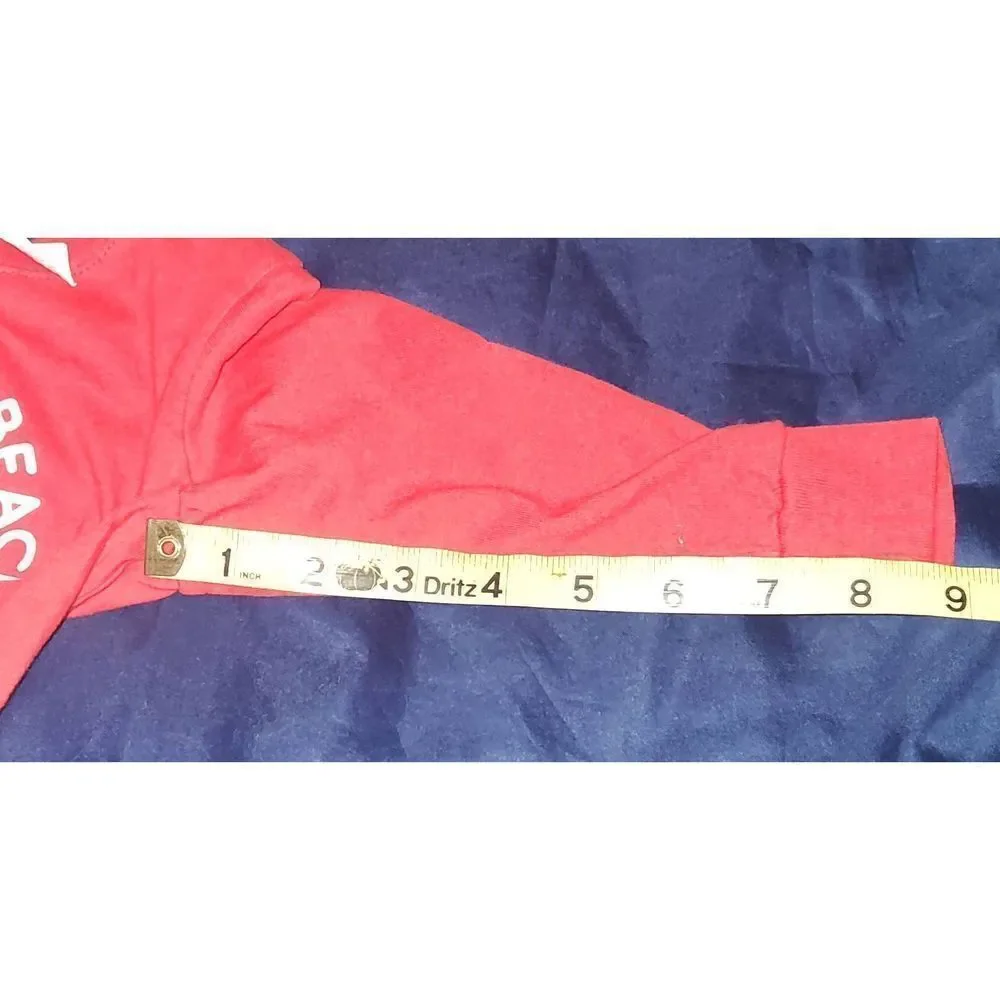 WRIGHTSVILLE BEACH NORTH CAROLINA Kids long sleeve red t shirt Size 2. Rabbit Sk